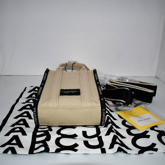 Marc Jacobs The Jacquard Crossbody MINI Tote Bag in Warm Sand NWT - Picture 5 of 5